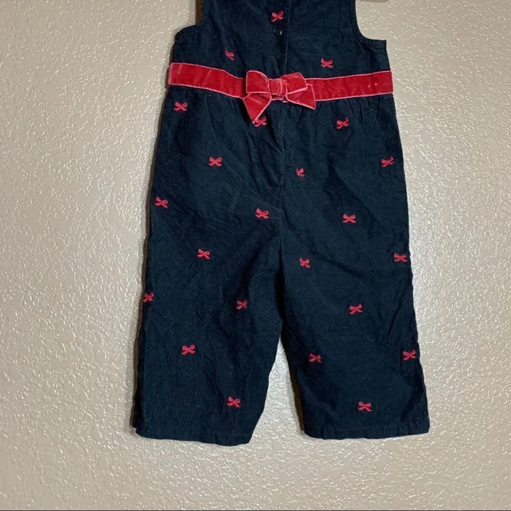 ‎Gymboree toddler girl black corduroy jumpsuit